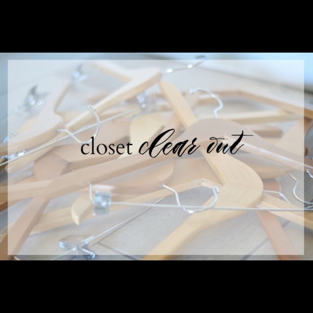 Closet clear out!